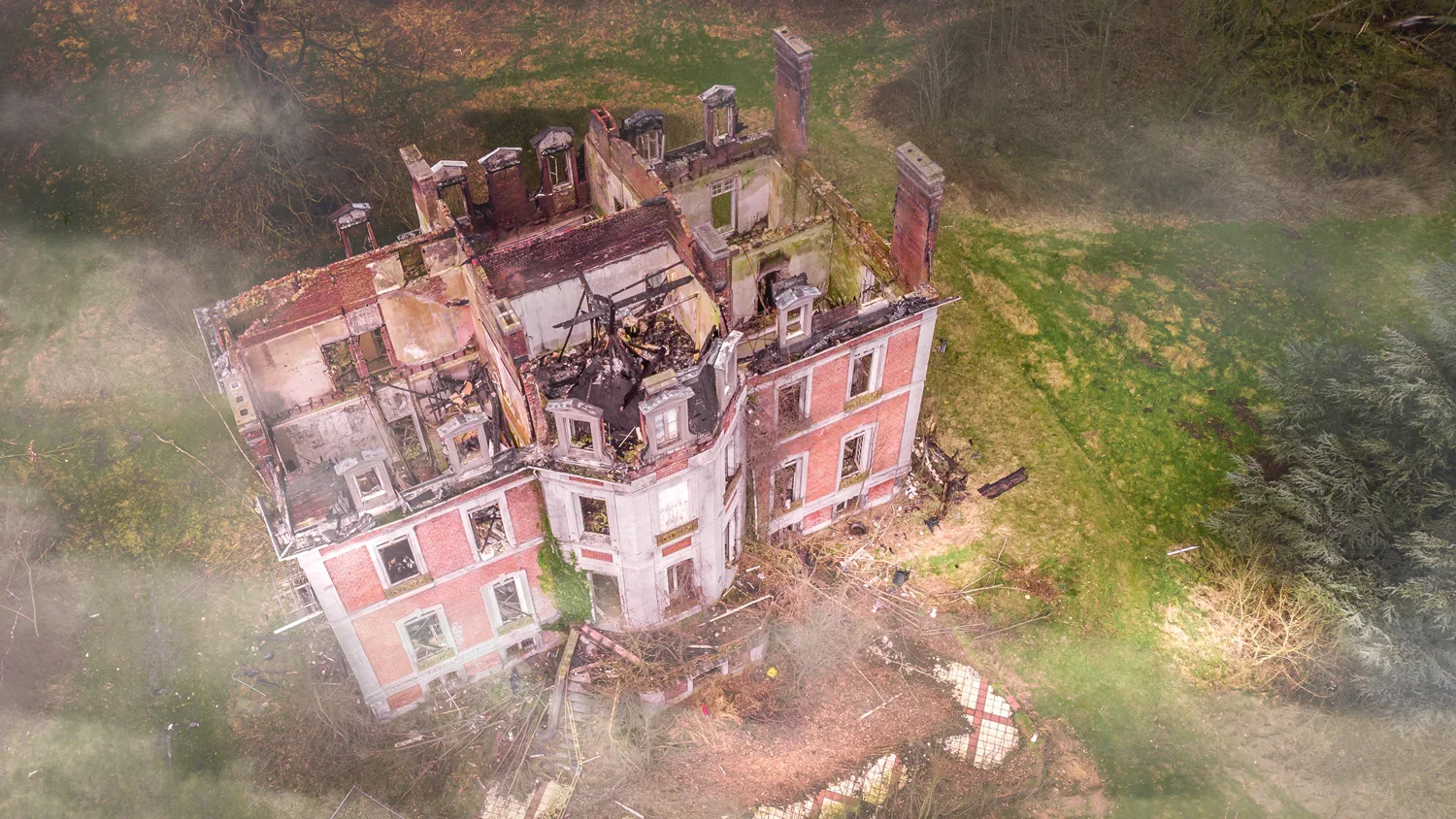 Château vue du drone