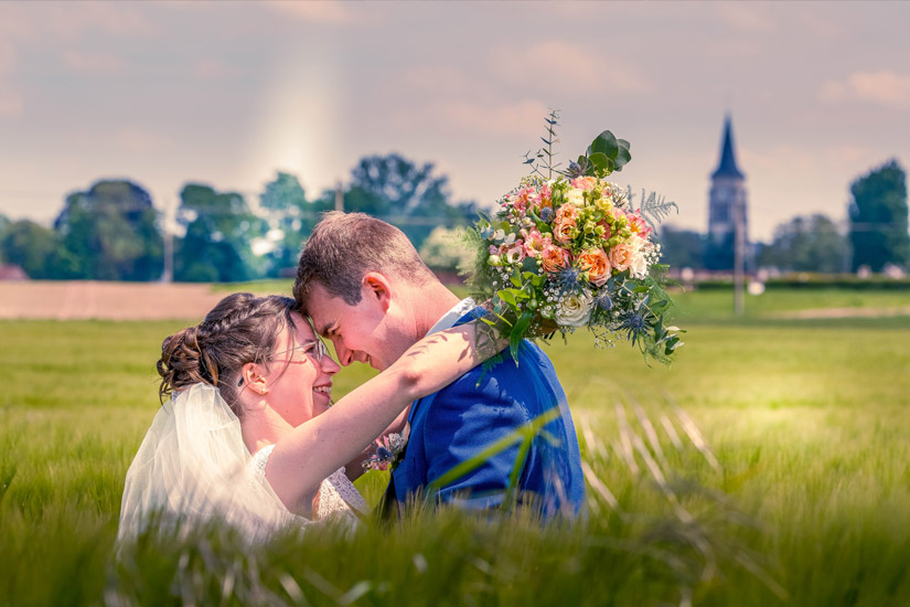 Les mariés photographiés par le photographe de mariage Vincent Le Borgne